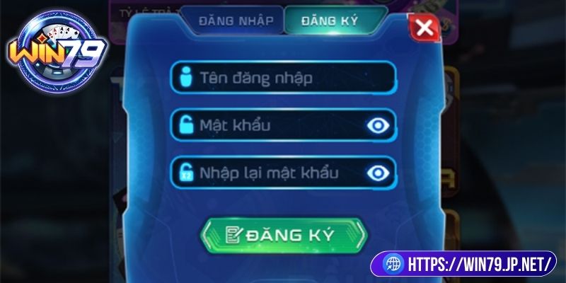 Truy cập trang chủ để đăng ký Win79