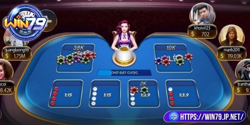 Nền tảng sử dụng bốn đồng xu gồm hai mặt trắng đỏ